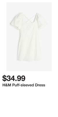 H&M Puff-sleeved dress offer