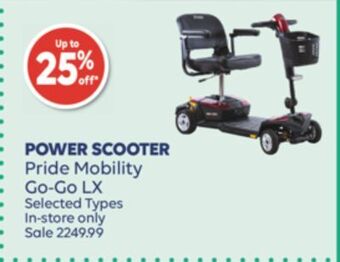 Wellwise by Shoppers Pride mobility go-go lx power scooter offer