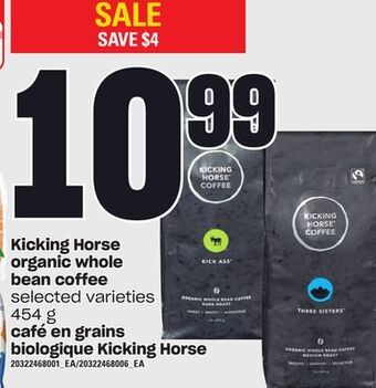Independent City Market Café en grains biologique kicking horse, 454 g offer