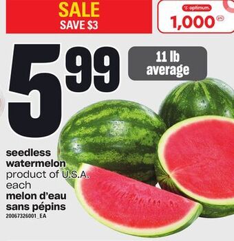 Independent City Market Melon d'eau sans pépins offer