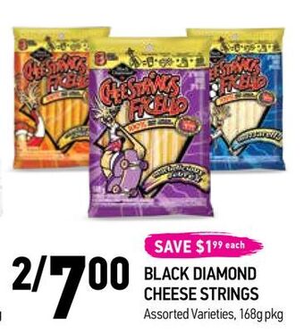 Coppa's Fresh Market Black diamond cheese strings offer