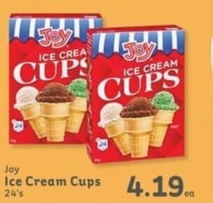 IGA Joy Ice Cream Cups 24's offer