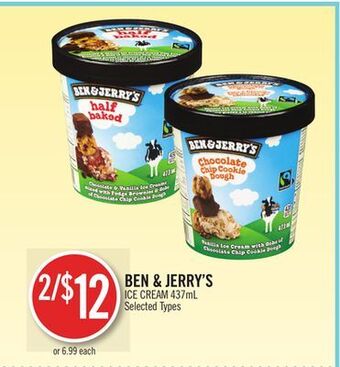 Shoppers Drug Mart Ben & jerry ice cream offer