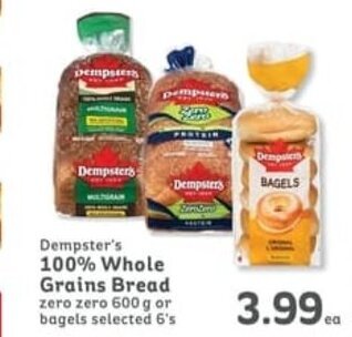 IGA Dempster's 100% Whole Grains Bread offer