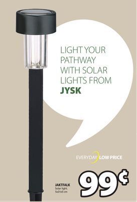JYSK Jaktfalk solar light offer