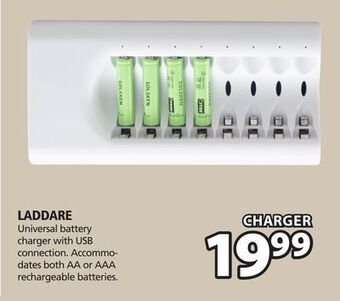 JYSK Laddare universal battery charger with usb connection offer