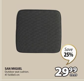 JYSK San miguel outdoor seat cushion offer