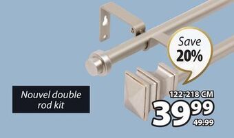 JYSK Nouvel double rod kit offer