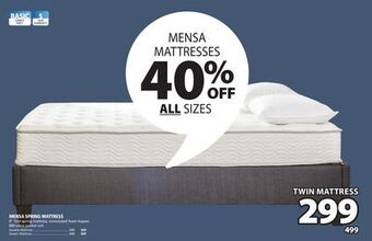 JYSK Mensa spring mattress offer