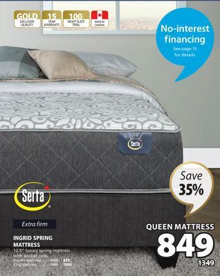 JYSK Serta ingrid spring mattress offer