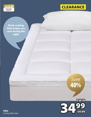 JYSK Frio cooling fiber bed offer