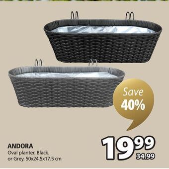 JYSK Andora oval planter offer