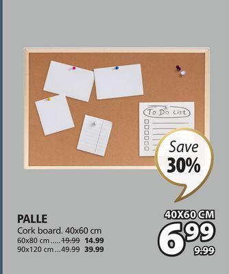 JYSK Palle cork board offer