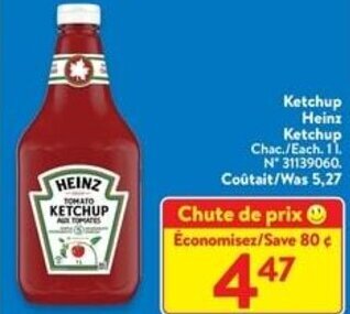 Walmart Heinz Ketchup offer