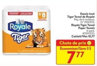 Walmart Royale Tiger Towel Paper Towels offer