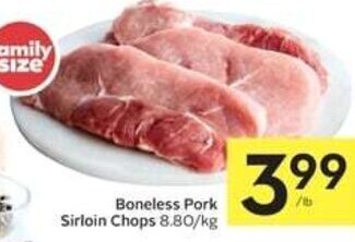 IGA Boneless Pork Sirloin Chops offer