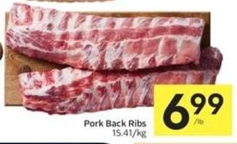 IGA Pork Back Ribs offer