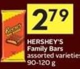 IGA HERSHEY'S Family Bars assorted varieties 90-120 g offer