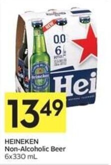 IGA HEINEKEN Non-Alcoholic Beer 6x330 mL offer