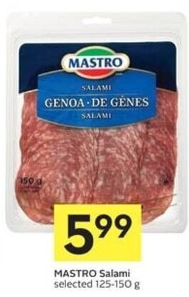 IGA MASTRO Salami selected 125-150 g offer
