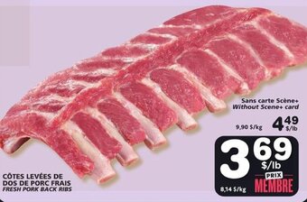 IGA FRESH PORK BACK RIBS offer