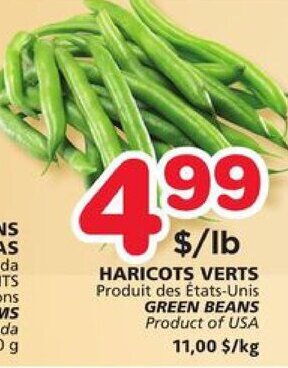 IGA Green Beans offer