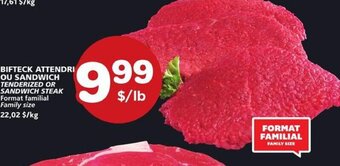 IGA TENDERIZED OR SANDWICH STEAK offer