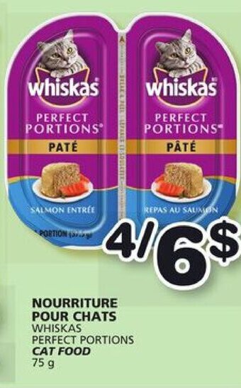 IGA WHISKAS PERFECT PORTIONS CAT FOOD 75g offer