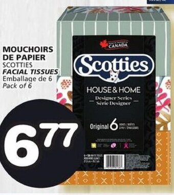 IGA Scotties FACIAL TISSUES offer