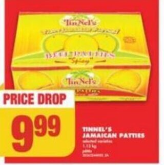 No Frills TINNEL'S JAMAICAN PATTIES offer