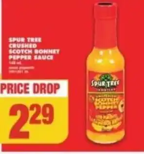 No Frills SPUR TREE CRUSHED SCOTCH BONNET PEPPER SAUCE offer