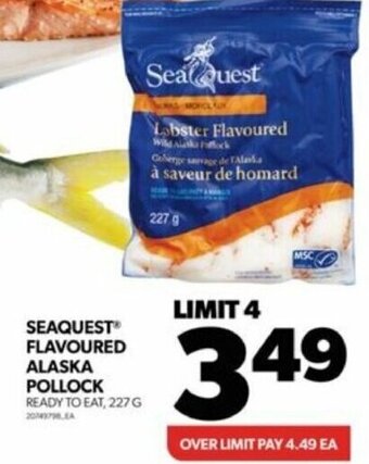 Real Canadian Superstore SEAQUEST FLAVOURED ALASKA POLLOCK READY TO EAT, 227 G offer