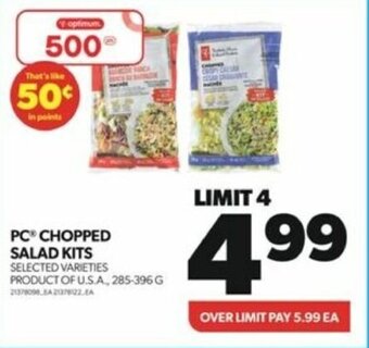 Real Canadian Superstore PC® CHOPPED SALAD KITS offer
