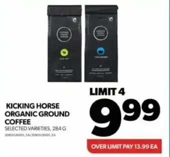 Real Canadian Superstore KICKING HORSE ORGANIC GROUND COFFEE 284g offer