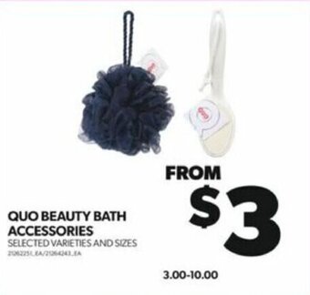 Real Canadian Superstore QUO BEAUTY BATH ACCESSORIES SELECTED VARIETIES AND SIZES offer