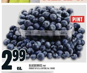 Metro BLUEBERRIES PINT offer