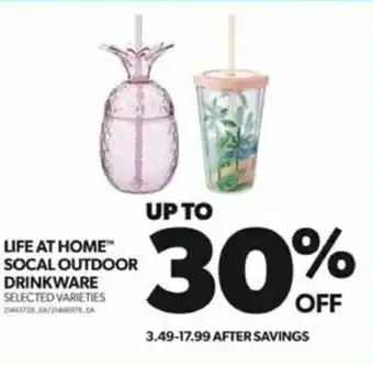 Real Canadian Superstore LIFE AT HOME™ SOCAL OUTDOOR DRINKWARE SELECTED VARIETIES offer