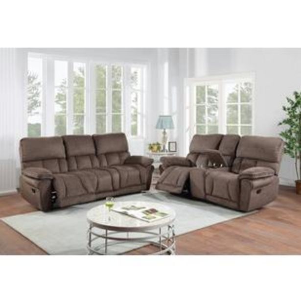 Aaron's Stonehill reclining sofa, reclining loveseat w/ console offer