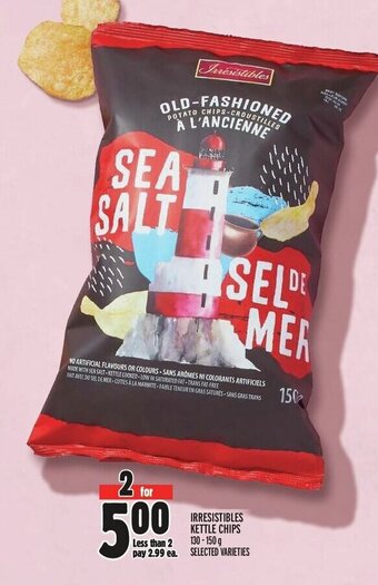 Metro IRRESISTIBLES KETTLE CHIPS offer