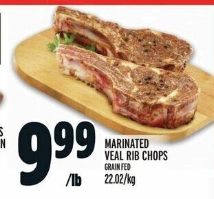 Metro MARINATED VEAL RIB CHOPS GRAIN FED offer