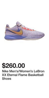 Sport Chek Nike men's/women's lebron xx eternal flame basketball shoes offer