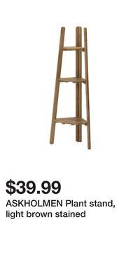 IKEA Askholmen plant stand, light brown stained offer