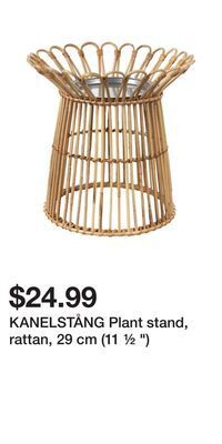 IKEA Kanelstång plant stand, rattan, 29 cm (11 ½ ) offer