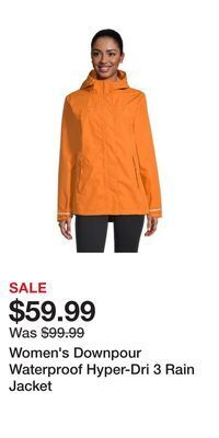 Mark's Women's downpour waterproof hyper-dri 3 rain jacket offer
