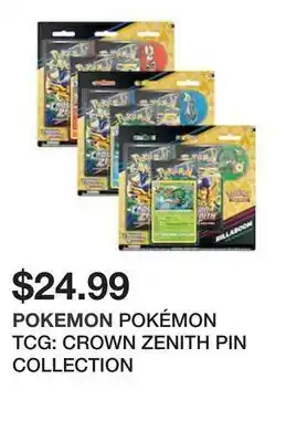 Pokémon tcg: crown zenith pin collection