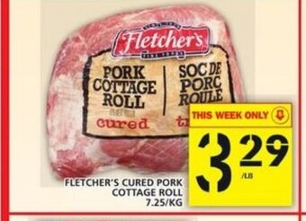 Food Basics Fletcher's cured pork cottage roll offer