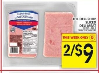Food Basics The deli-shop sliced deli meat offer