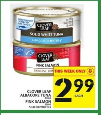 Food Basics Clover leaf albacore tuna offer