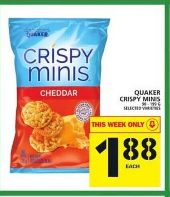Food Basics Quaker crispy minis offer