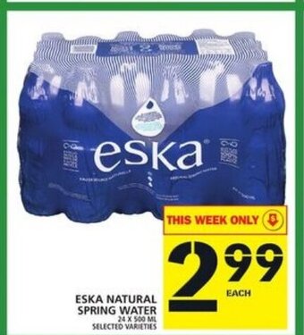 Food Basics Eska natural spring water offer